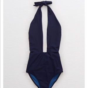 Aerie One Piece Swim Suit Size Small Blue